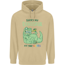 My Dinosaur Ate Your Unicorn T-Rex Funny Mens 80% Cotton Hoodie Sand