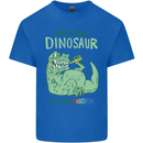 My Dinosaur Ate Your Unicorn T-Rex Funny Mens Cotton T-Shirt Tee Top Royal Blue