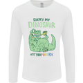 My Dinosaur Ate Your Unicorn T-Rex Funny Mens Long Sleeve T-Shirt White