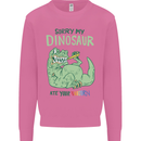 My Dinosaur Ate Your Unicorn T-Rex Funny Mens Sweatshirt Jumper Azalea