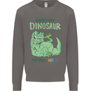 My Dinosaur Ate Your Unicorn T-Rex Funny Mens Sweatshirt Jumper Charcoal