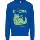 My Dinosaur Ate Your Unicorn T-Rex Funny Mens Sweatshirt Jumper Royal Blue