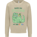 My Dinosaur Ate Your Unicorn T-Rex Funny Mens Sweatshirt Jumper Sand