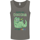 My Dinosaur Ate Your Unicorn T-Rex Funny Mens Vest Tank Top Charcoal