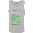 My Dinosaur Ate Your Unicorn T-Rex Funny Mens Vest Tank Top Sports Grey