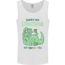 My Dinosaur Ate Your Unicorn T-Rex Funny Mens Vest Tank Top White