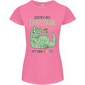 My Dinosaur Ate Your Unicorn T-Rex Funny Womens Petite Cut T-Shirt Azalea