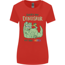 My Dinosaur Ate Your Unicorn T-Rex Funny Womens Wider Cut T-Shirt Red
