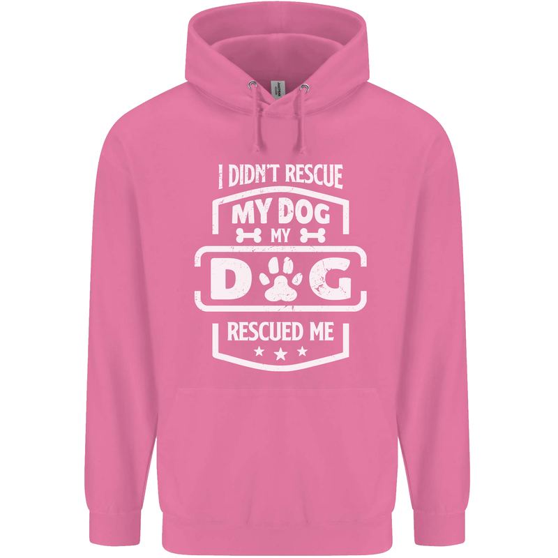 My Dog Rescued Me Funny Childrens Kids Hoodie Azalea