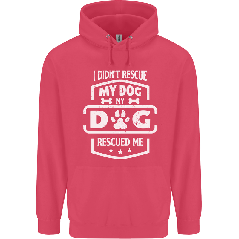 My Dog Rescued Me Funny Childrens Kids Hoodie Heliconia