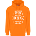 My Dog Rescued Me Funny Childrens Kids Hoodie Orange