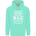 My Dog Rescued Me Funny Childrens Kids Hoodie Peppermint