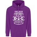 My Dog Rescued Me Funny Childrens Kids Hoodie Purple