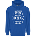 My Dog Rescued Me Funny Childrens Kids Hoodie Royal Blue