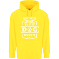My Dog Rescued Me Funny Childrens Kids Hoodie Yellow