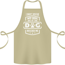 My Dog Rescued Me Funny Cotton Apron 100% Organic Khaki