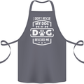 My Dog Rescued Me Funny Cotton Apron 100% Organic Steel