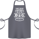 My Dog Rescued Me Funny Cotton Apron 100% Organic Steel