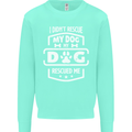 My Dog Rescued Me Funny Kids Sweatshirt Jumper Peppermint