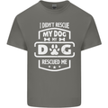 My Dog Rescued Me Funny Kids T-Shirt Childrens Charcoal