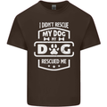 My Dog Rescued Me Funny Kids T-Shirt Childrens Chocolate