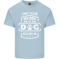 My Dog Rescued Me Funny Kids T-Shirt Childrens Light Blue