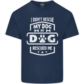 My Dog Rescued Me Funny Kids T-Shirt Childrens Navy Blue