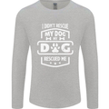 My Dog Rescued Me Funny Mens Long Sleeve T-Shirt Sports Grey