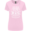 My Dog Rescued Me Funny Womens Wider Cut T-Shirt Light Pink
