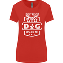 My Dog Rescued Me Funny Womens Wider Cut T-Shirt Red