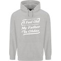 My Father is Older 30th 40th 50th Birthday Childrens Kids Hoodie Sports Grey