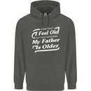 My Father is Older 30th 40th 50th Birthday Childrens Kids Hoodie Storm Grey