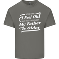 My Father is Older 30th 40th 50th Birthday Kids T-Shirt Childrens Charcoal