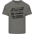 My Father is Older 30th 40th 50th Birthday Kids T-Shirt Childrens Charcoal