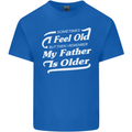 My Father is Older 30th 40th 50th Birthday Kids T-Shirt Childrens Royal Blue