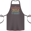 My Favourite Child Gave Me This Fathers Day Cotton Apron 100% Organic Dark Grey