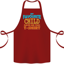 My Favourite Child Gave Me This Fathers Day Cotton Apron 100% Organic Maroon