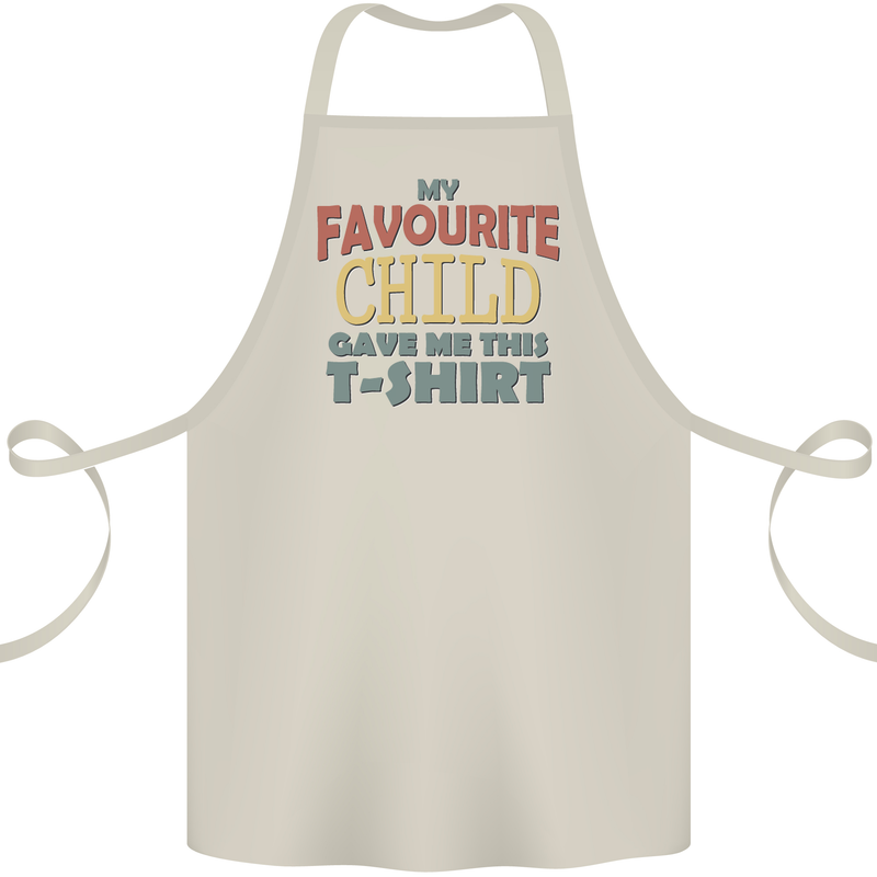 My Favourite Child Gave Me This Fathers Day Cotton Apron 100% Organic Natural