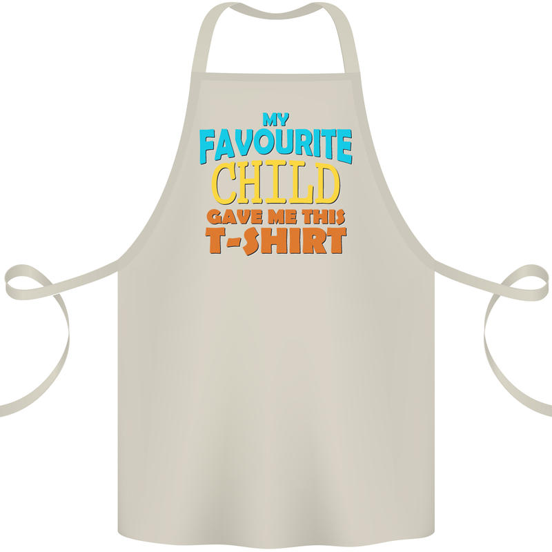 My Favourite Child Gave Me This Fathers Day Cotton Apron 100% Organic Natural