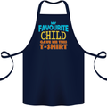 My Favourite Child Gave Me This Fathers Day Cotton Apron 100% Organic Navy Blue