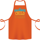 My Favourite Child Gave Me This Fathers Day Cotton Apron 100% Organic Orange
