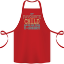 My Favourite Child Gave Me This Fathers Day Cotton Apron 100% Organic Red