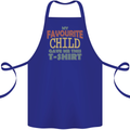 My Favourite Child Gave Me This Fathers Day Cotton Apron 100% Organic Royal Blue