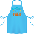 My Favourite Child Gave Me This Fathers Day Cotton Apron 100% Organic Turquoise