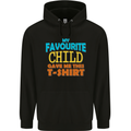 My Favourite Child Gave Me This Fathers Day Mens 80% Cotton Hoodie Black