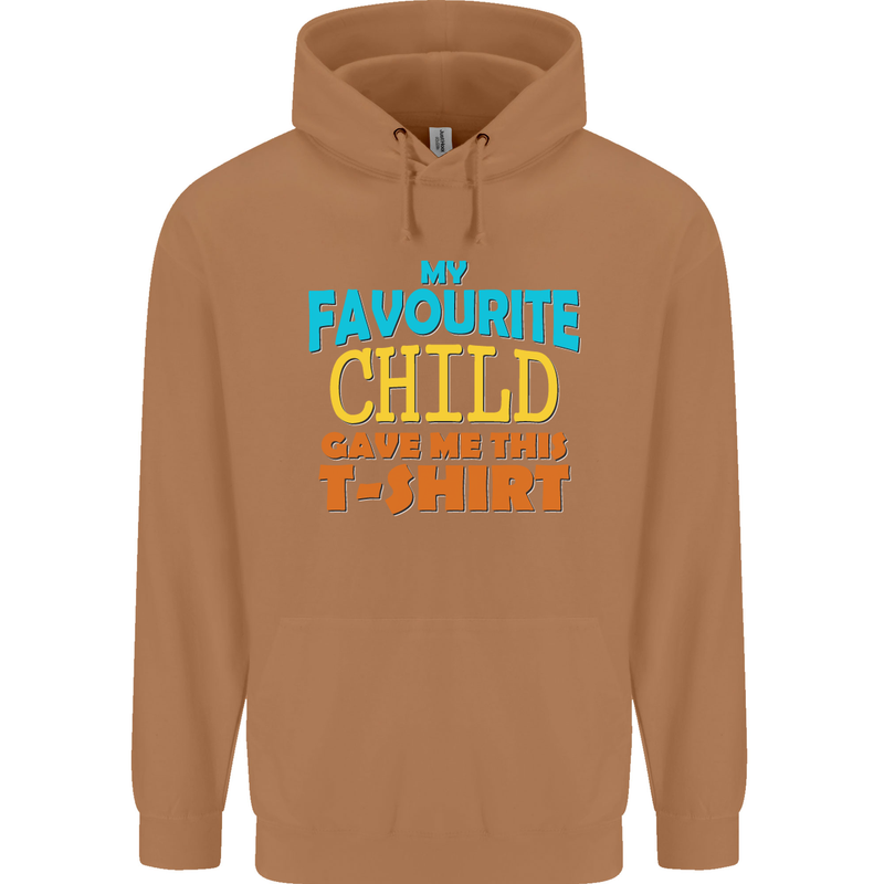 My Favourite Child Gave Me This Fathers Day Mens 80% Cotton Hoodie Caramel Latte