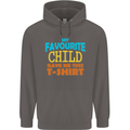 My Favourite Child Gave Me This Fathers Day Mens 80% Cotton Hoodie Charcoal