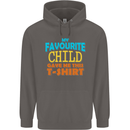 My Favourite Child Gave Me This Fathers Day Mens 80% Cotton Hoodie Charcoal