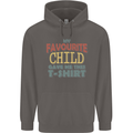 My Favourite Child Gave Me This Fathers Day Mens 80% Cotton Hoodie Charcoal