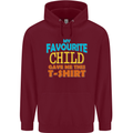 My Favourite Child Gave Me This Fathers Day Mens 80% Cotton Hoodie Maroon